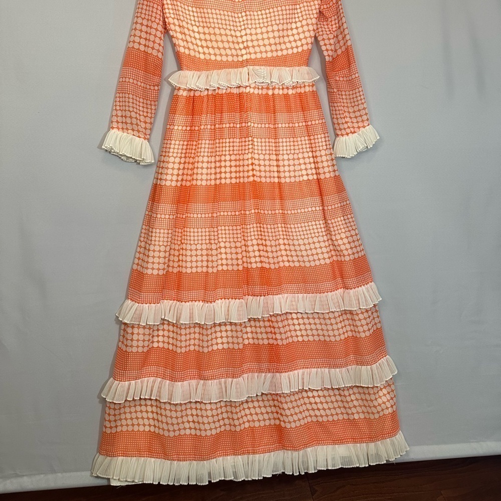 Miss Elliette Women Size M Victorian 1960’s Maxi Dress Peasant Cottagecore RARE - Picture 10 of 13